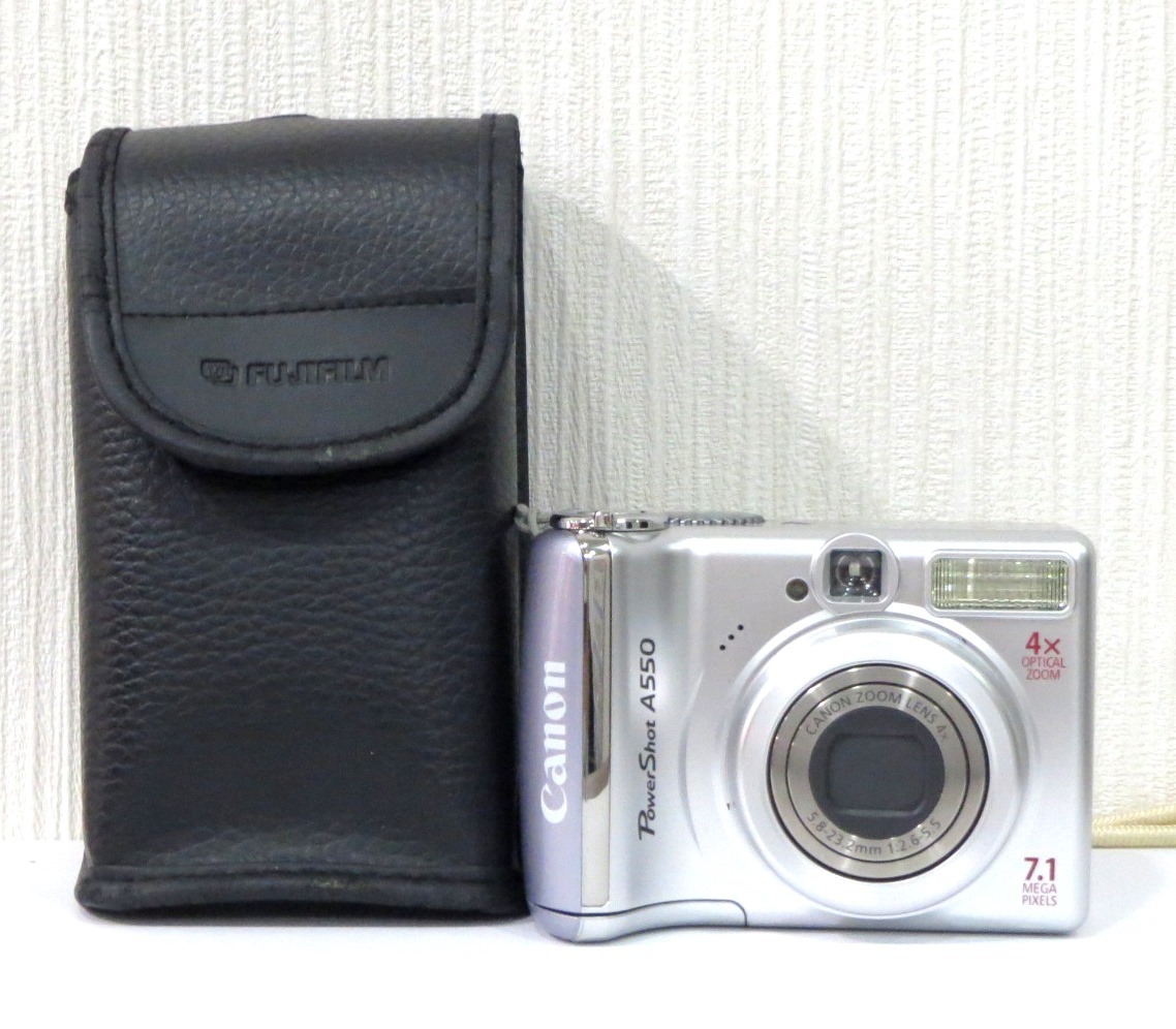 ◇A63543:Canon キャノン Power Shot パワーショット A550 7.1 MEGA PIXELS コンパクト デジタルカメラ デジカメ 動作未確認 ジャンク