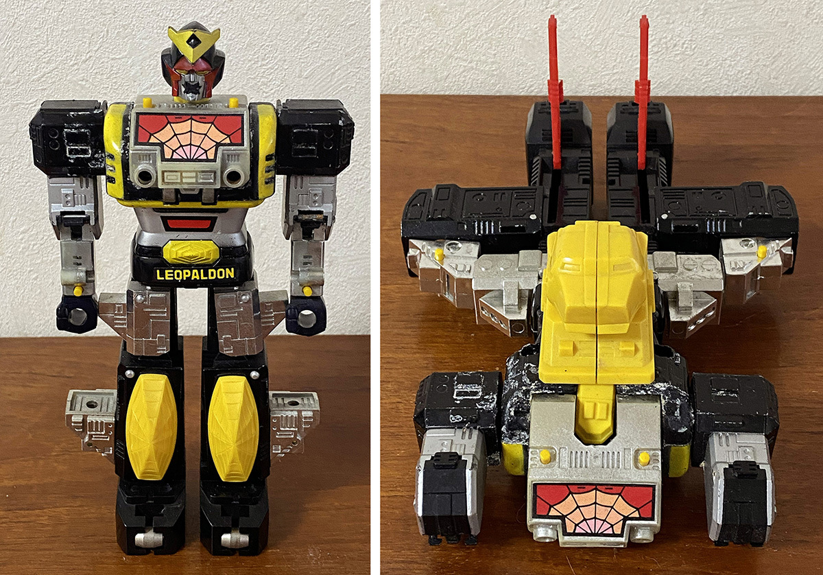 1970’s ポピー 超合金 DX チェンジ レオパルドン スパイダーマン 変形デラックス GA-90 当時品 中古 POPY ビンテージ ポピニカ