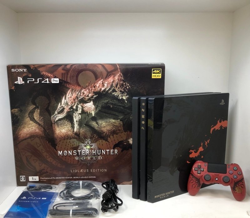 SONY PlayStation 4 Pro 1TB PS4本体 CUH-7100B モンスターハンター：ワールド リオレウスエディション 231108SK040002