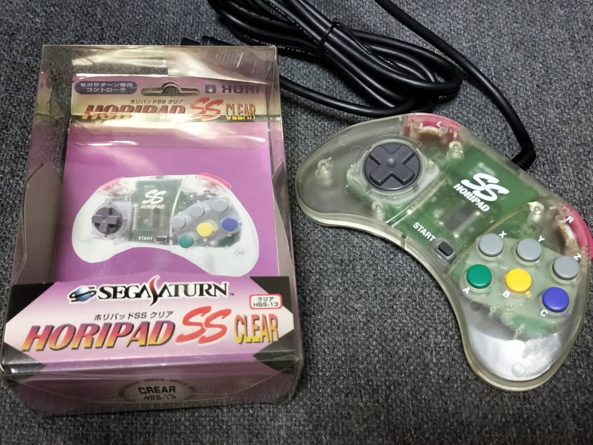 【美品】 セガサターン用 ホリパッドSS クリア 【送料込み】
