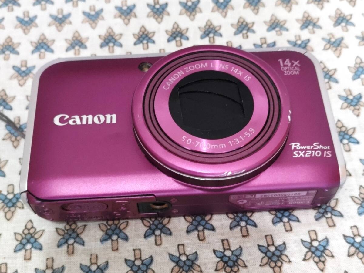【中古デジカメ】Canon デジタルカメラ PowerShot SX210 IS パープル PSSX210IS