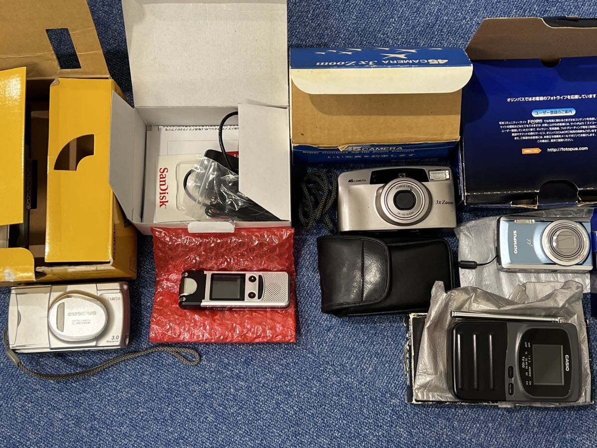 【4.27】デジカメ カメラ ラジオ レコーダー おまとめ OLYMPUS μ7040 CAMEDIA