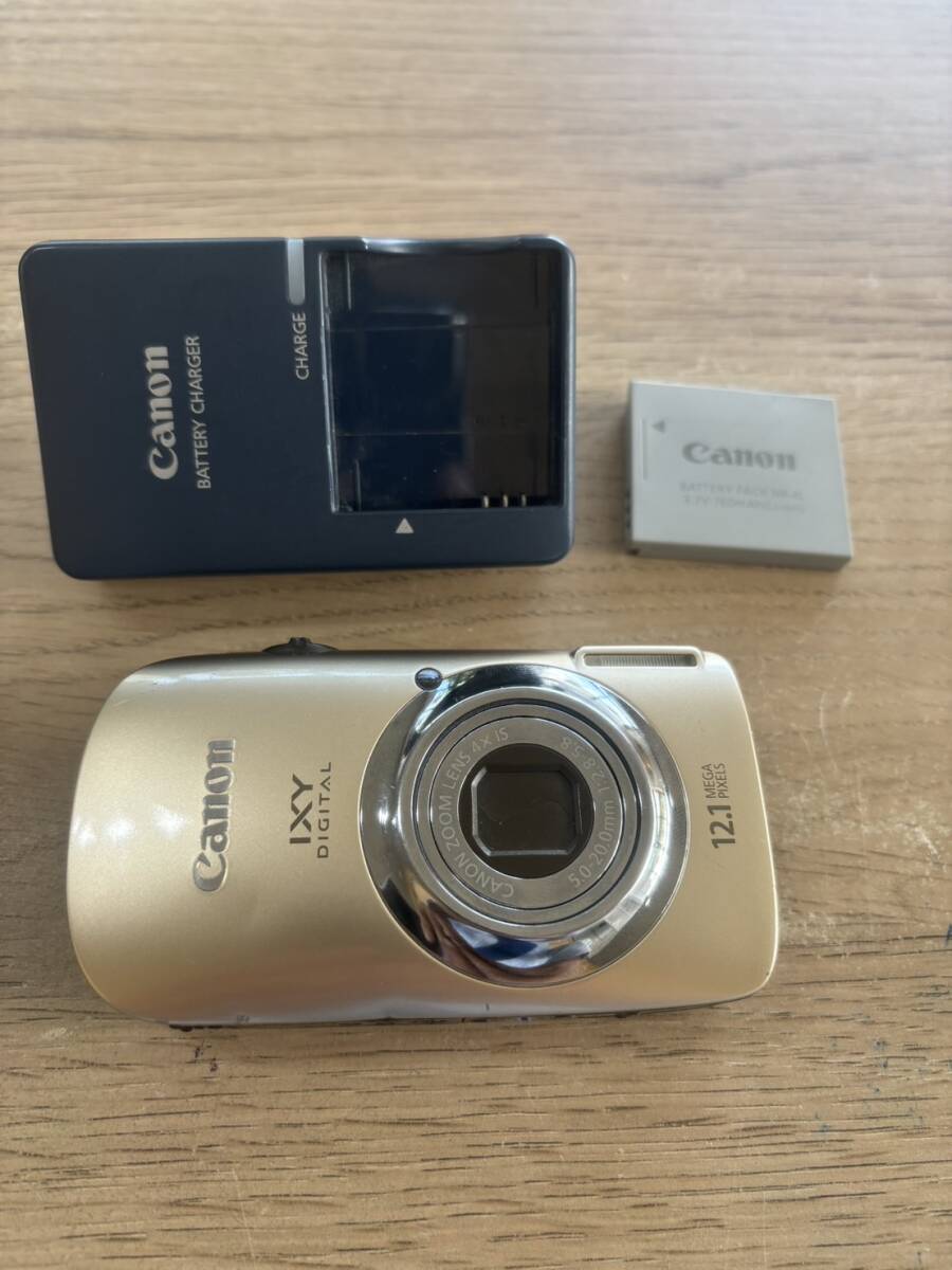 　送料無料★HD動画★Canon IXY DIGITAL 510IS ゴールド PC1356★平成21年製CCDコンデジ 中古品　付属品付き　起動、動作確認済