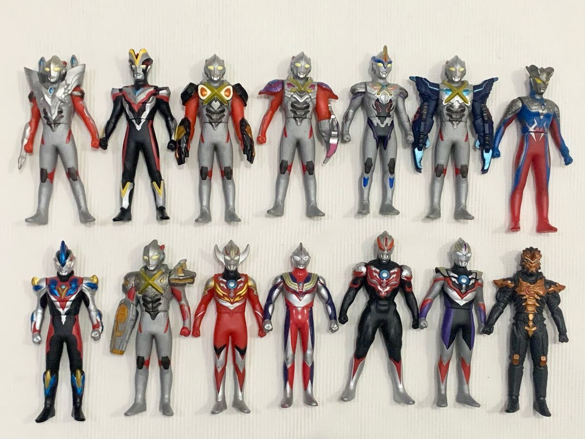 ★バンダイ★ウルトラマン ウルトラヒーロー500他 ソフビ 14体セット まとめて★