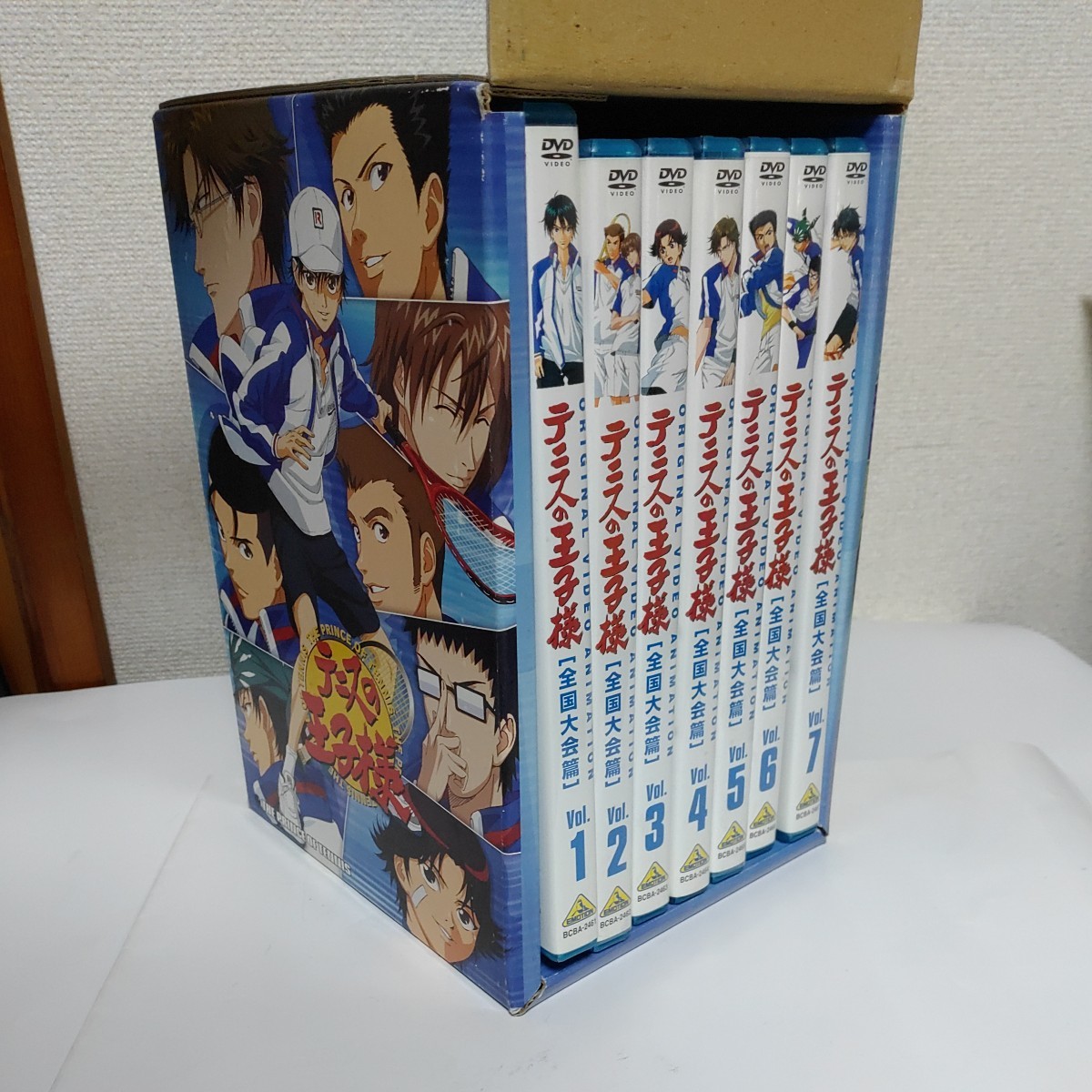 テニスの王子様 全国大会編 初回版 全7巻　アニメイト限定BOX付　特典イラストカード封入　越前リョーマ　跡部　手塚　氷帝1226-C2-TA13