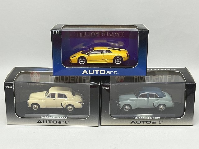 ▽ AUTOart オートアート 1/64 ランボルギーニ ムルシエラゴ メタリックイエロー 20073 など3点セット