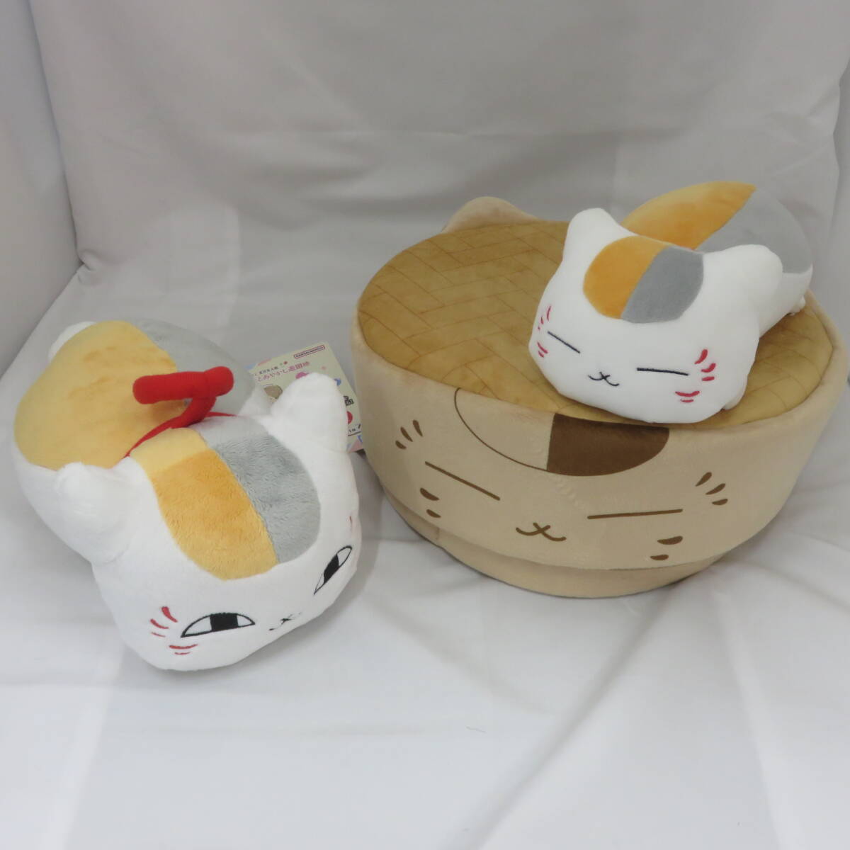 【 まとめセット 】 一番くじ 夏目友人帳 ニャンコ先生 せいろ型ぬいぐるみボックス , カーぶるぶるぬいぐるみ 他 082432