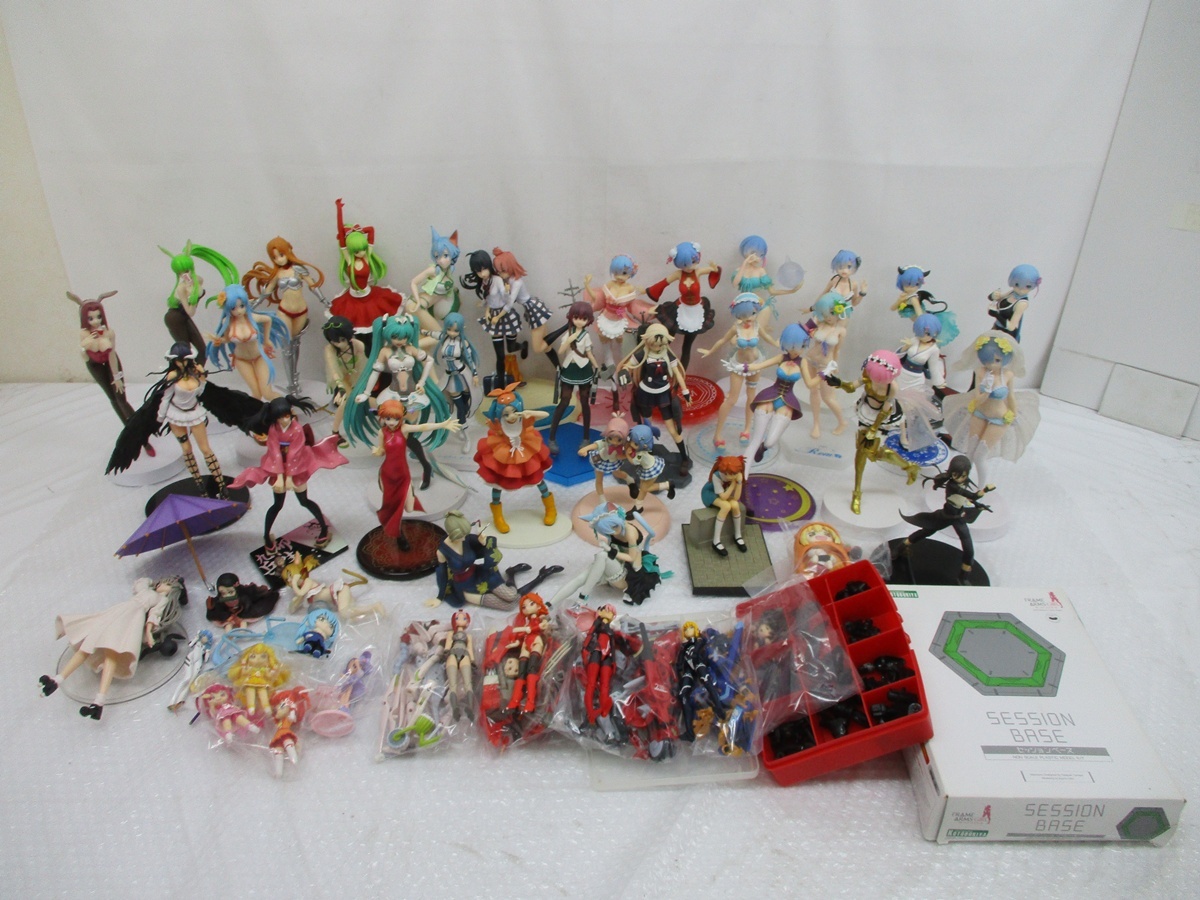 3582Ys 美少女 フィギュア 大量◆ Re:ゼロ リゼロ レム ラム コードギアス SAO レーシングミク 銀魂 艦これ エヴァ 武装神姫 他