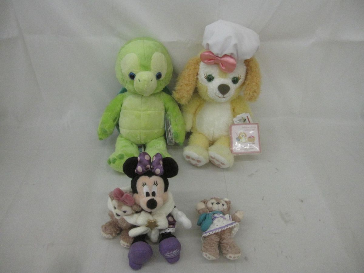 中古品 ディズニー クッキーアン オルメル 他 ぬいぐるみS ぬいぐるみバッジ 等 4点 グッズセット