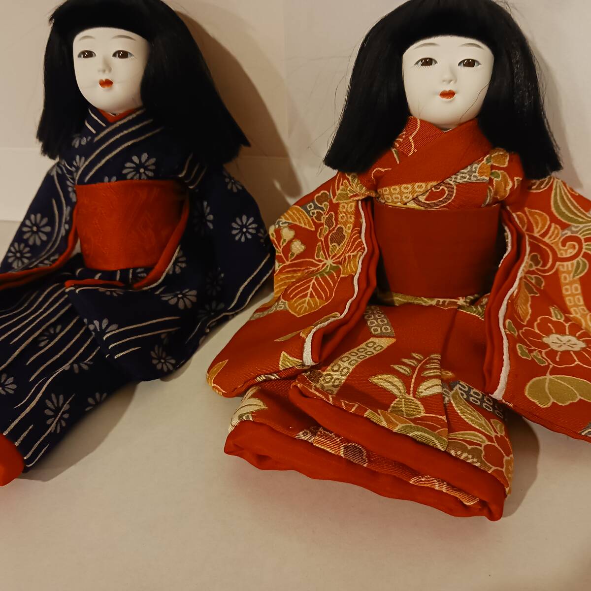 豆市松人形 ２体セット 送料無料 女の子　２体