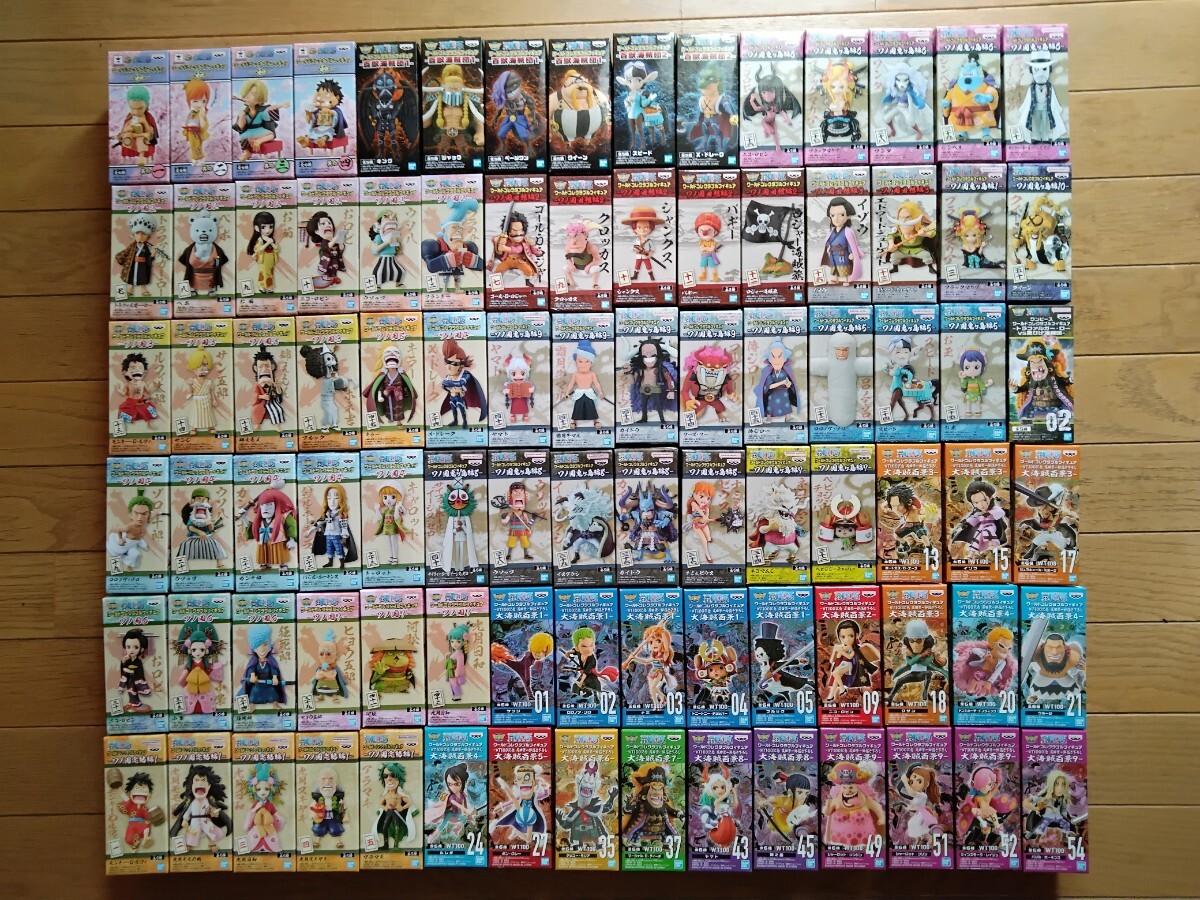 ワンピースワールドコレクタブルフィギュア-ワノ国・大海賊百景他計90種90点
