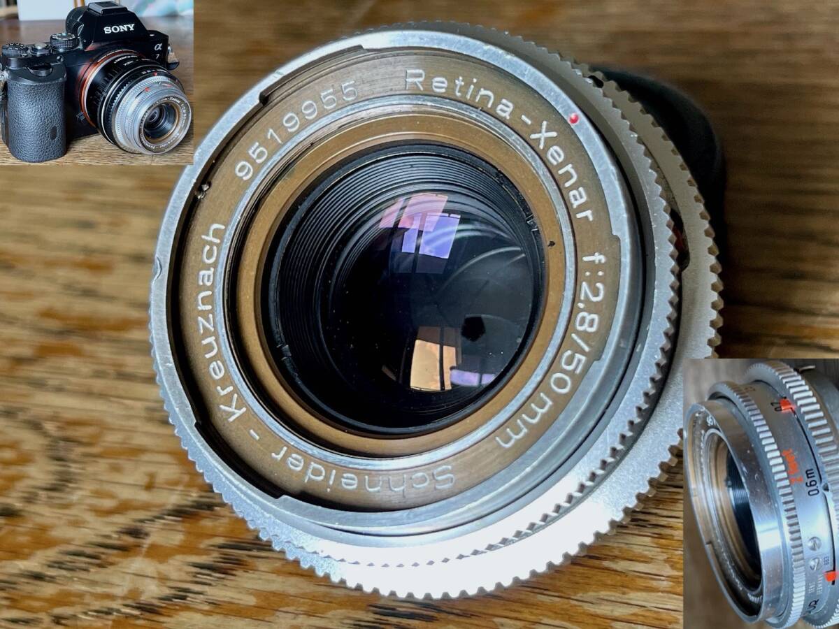 ?? 近接 ?? レチナ クセナー 50 / 2.8 シュナイダー社 Retina Xenar f:2.8 50mm　Schneider - Kreuznach リアキャップ付 デッケルマウント