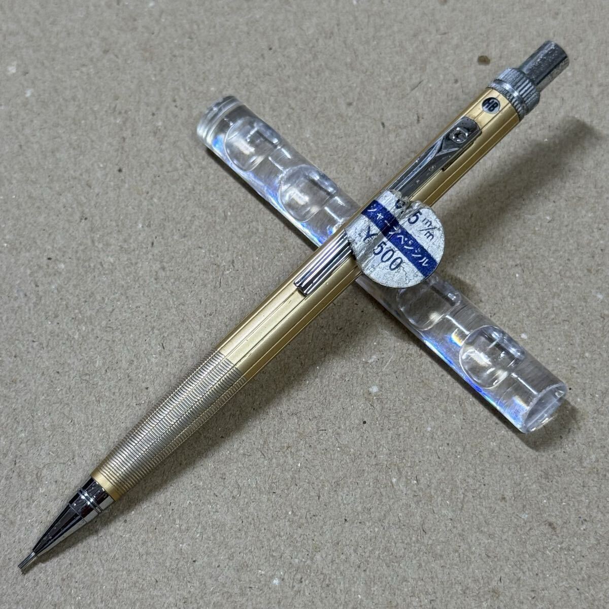 新品 廃盤 GREATMAN グレートマン シャーペン 0.5mm 型番不明 ゴールド ステンレス vintage 昭和レトロ