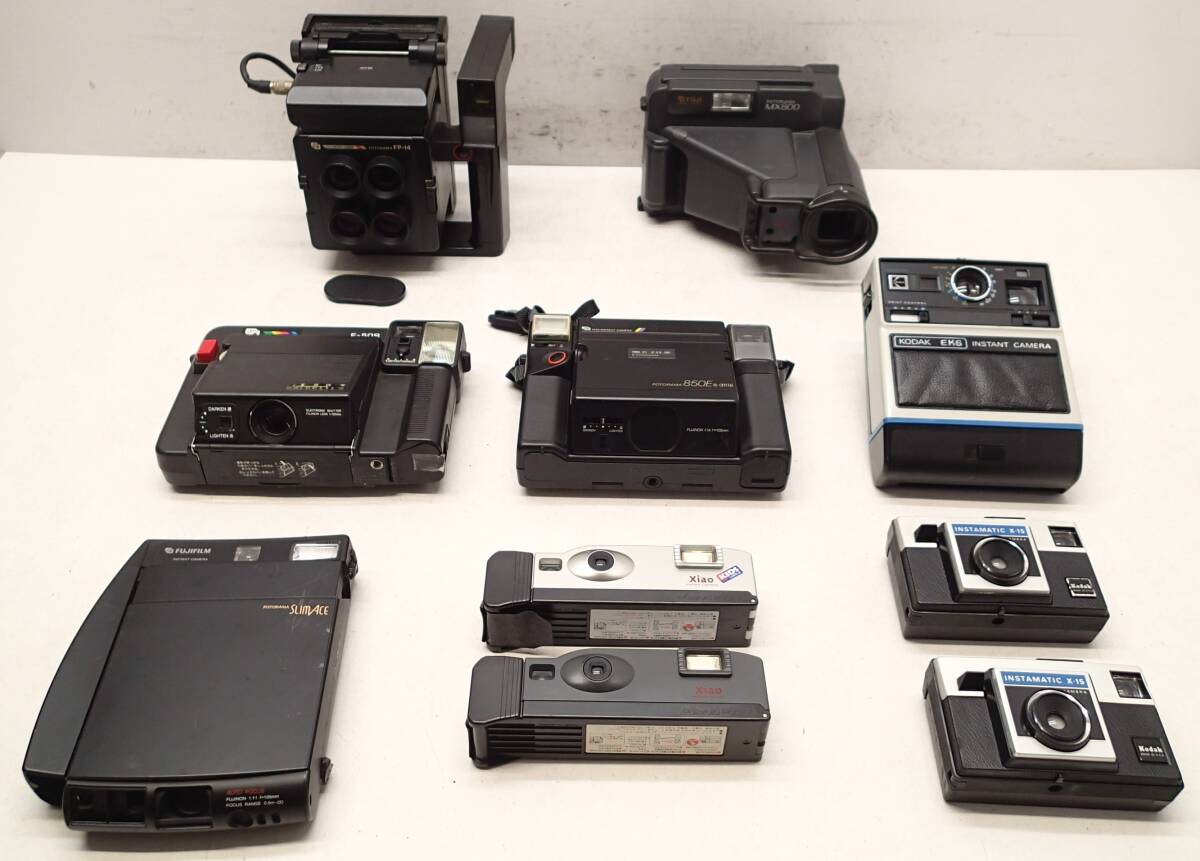 M507C ポラロイド インスタント カメラ 大量 １０台 FUJI SLIM ACE FOTORAMA MX800 Polaroid Pocket Kodak INSTAMATIC X-15 中古 ジャンク