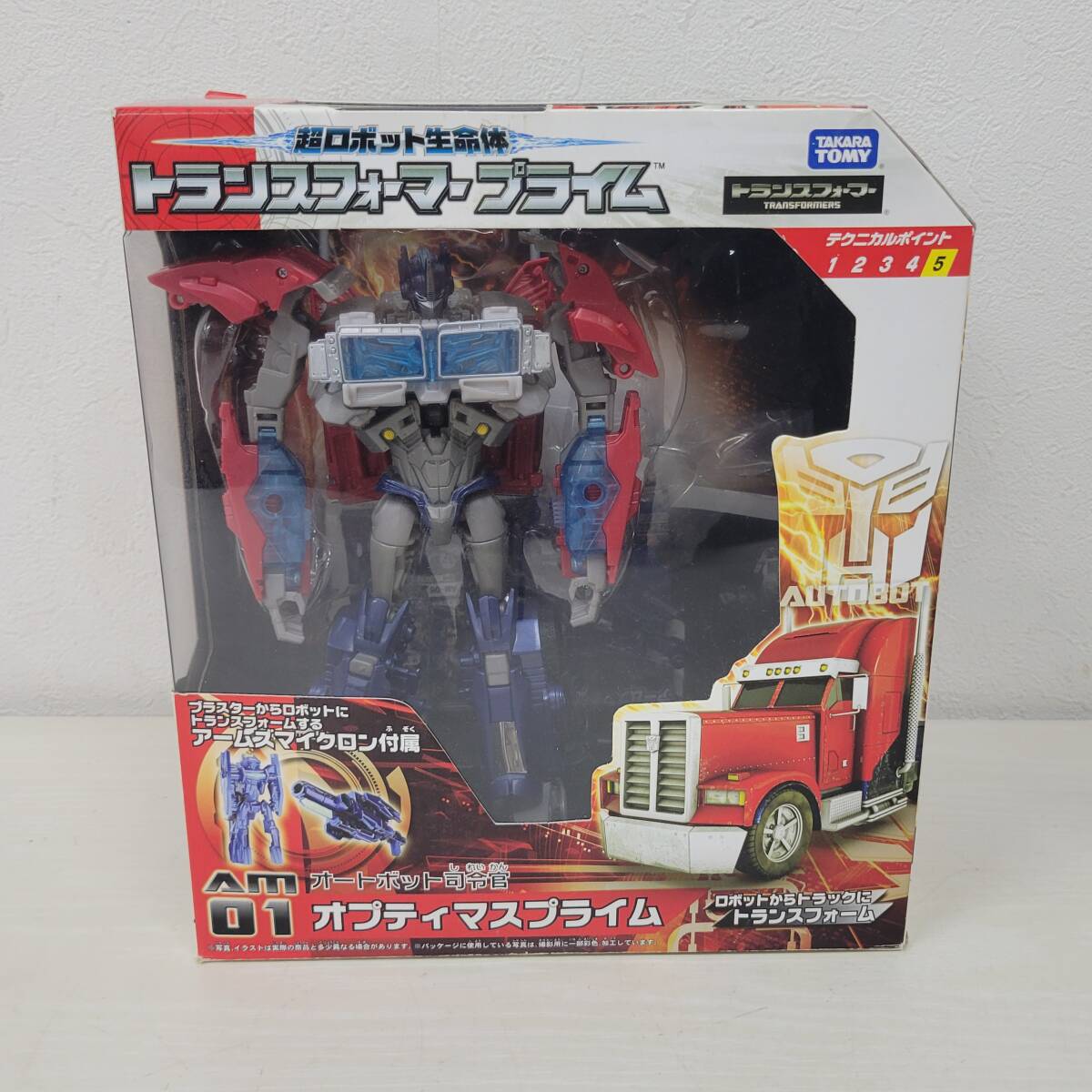ER1128-207□超ロボット生命体 トランスフォーマー プライム am01 オートボット司令官 オプティマスプライム パーツ未確認 現状品