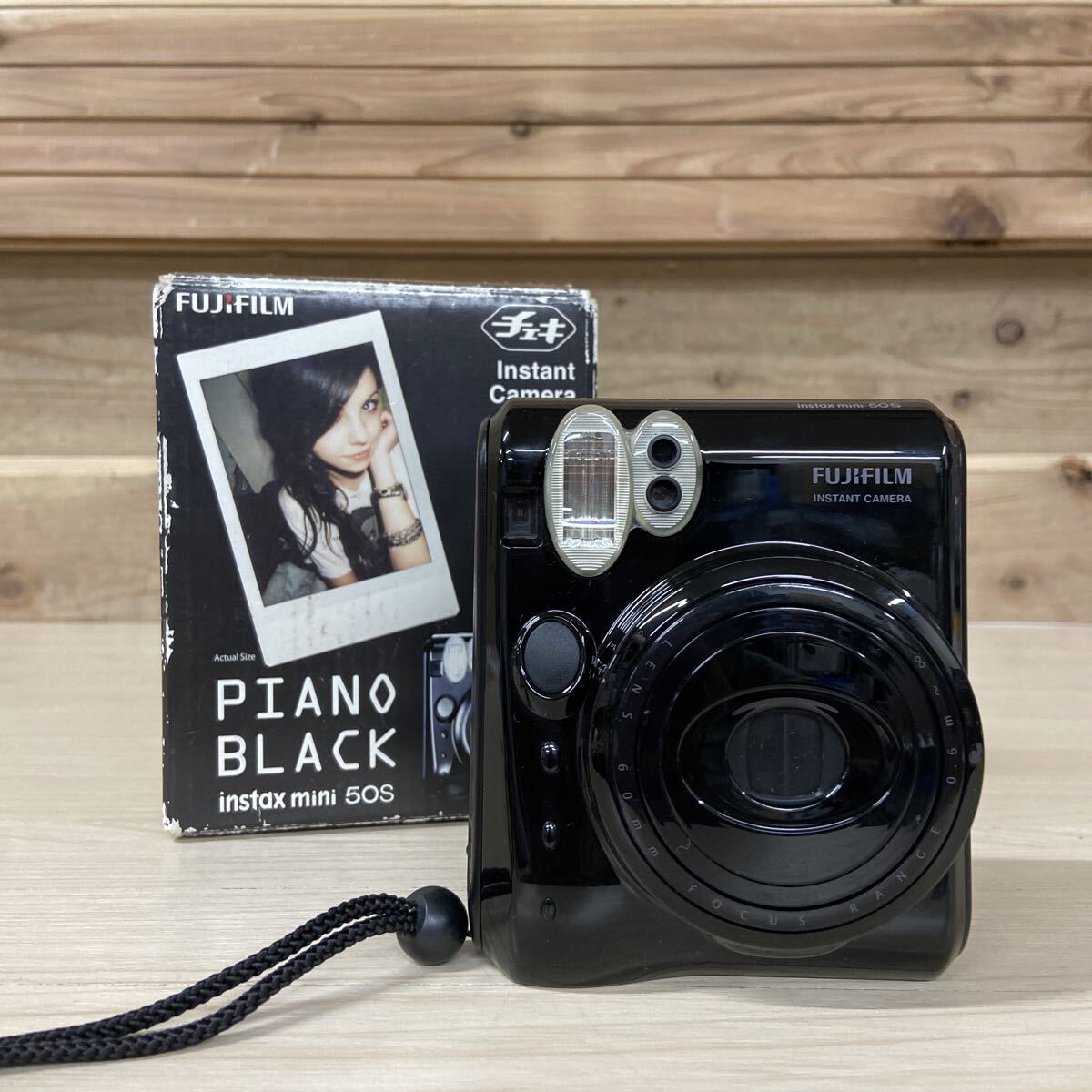 16 EN FUJIFILM チェキ instax mini 50S 富士フイルム ブラック 動作未確認 現状販売