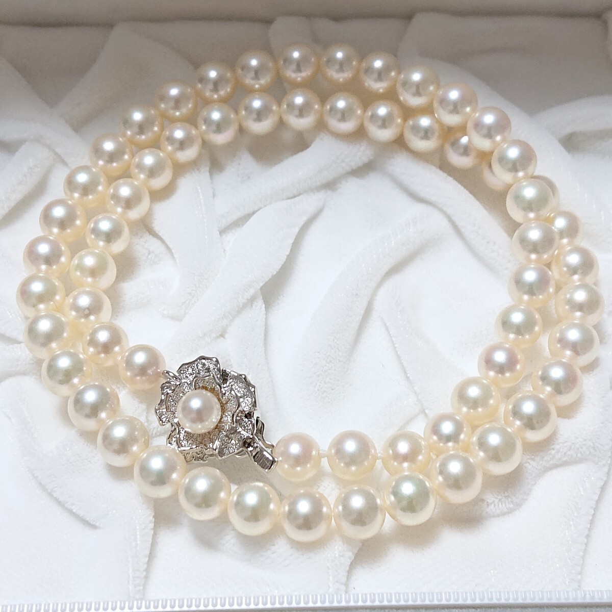 あこや真珠 照り強 本真珠 ネックレスM251204490