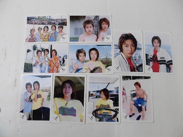 中古品 嵐 二宮和也 相葉雅紀 他 公式写真 10枚 旧ロゴ STAND UP HAWAII 2002 グッズセット