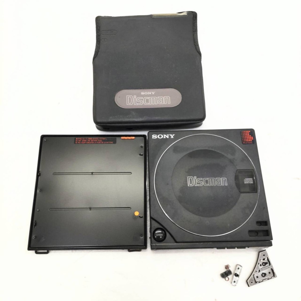 ジャンク SONY ソニー Discman ディスクマン コンパクトCDプレーヤー D-100/バッテリーパックBP-100！