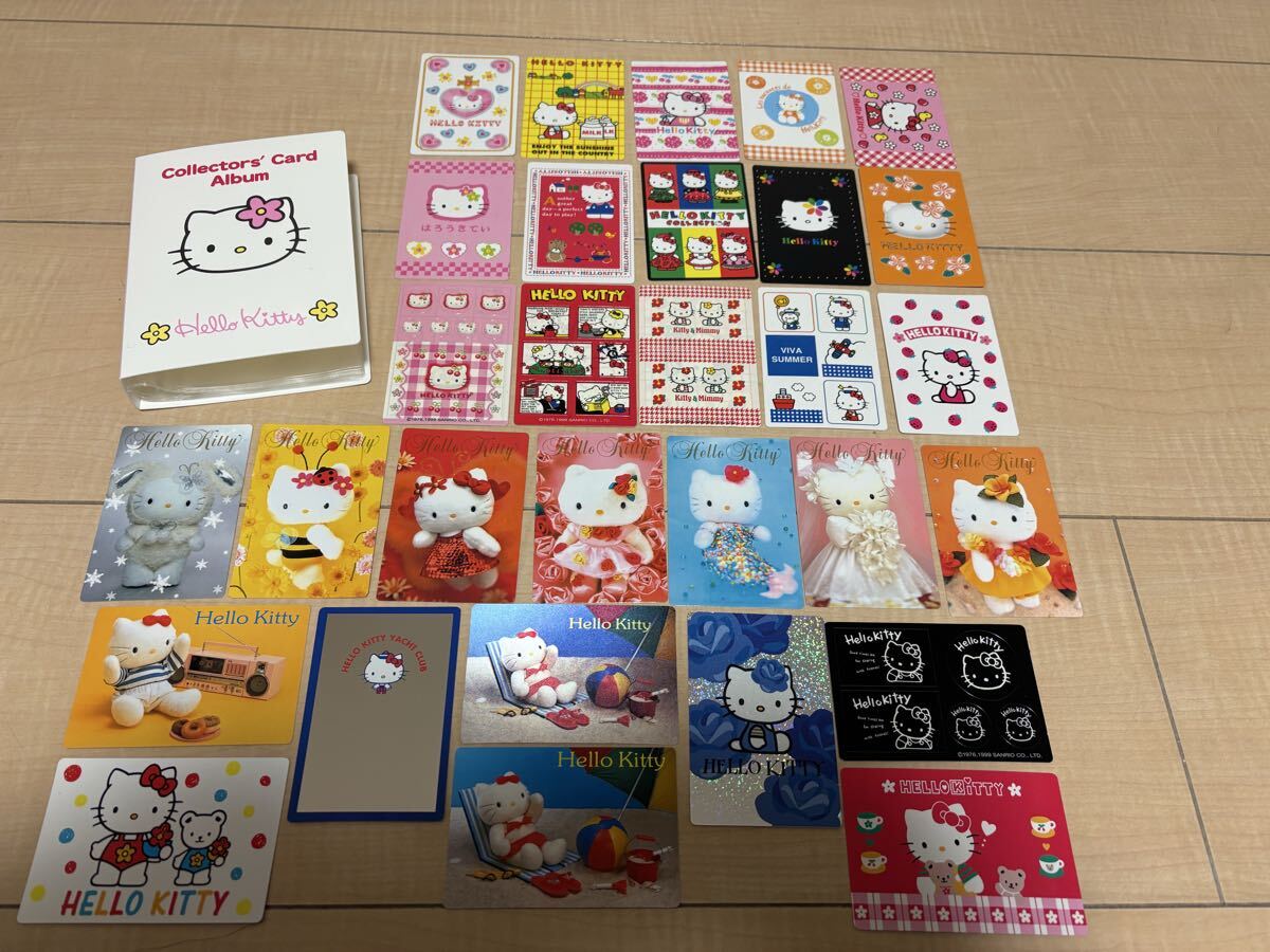 ハローキティ　hello kitty コレクターズカード　レアカードあり　30枚　サンリオ　レトロ　カードアルバムおまけ付　C