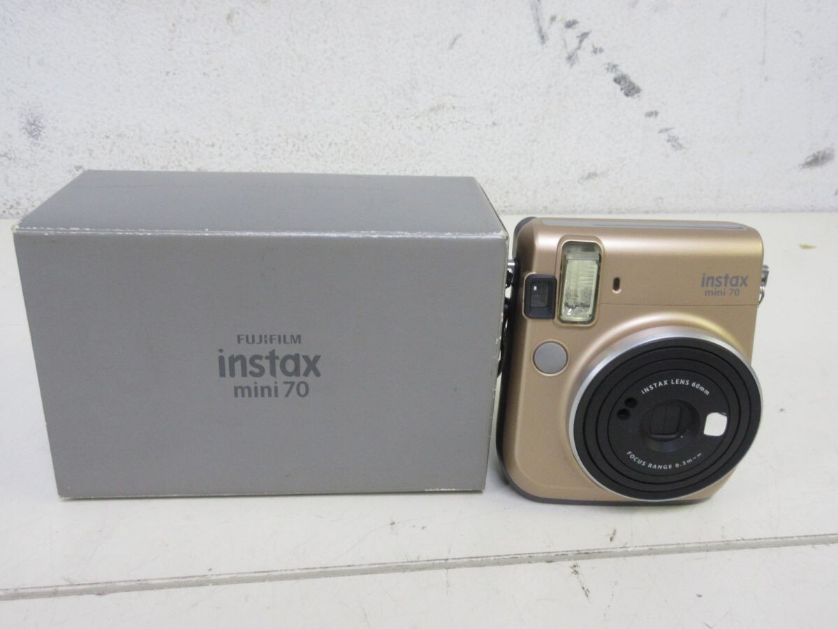 H2128-N35C-607 FUJIFILM 富士フイルム instax mini70 チェキ インスタントカメラ ジャンク 現状品1