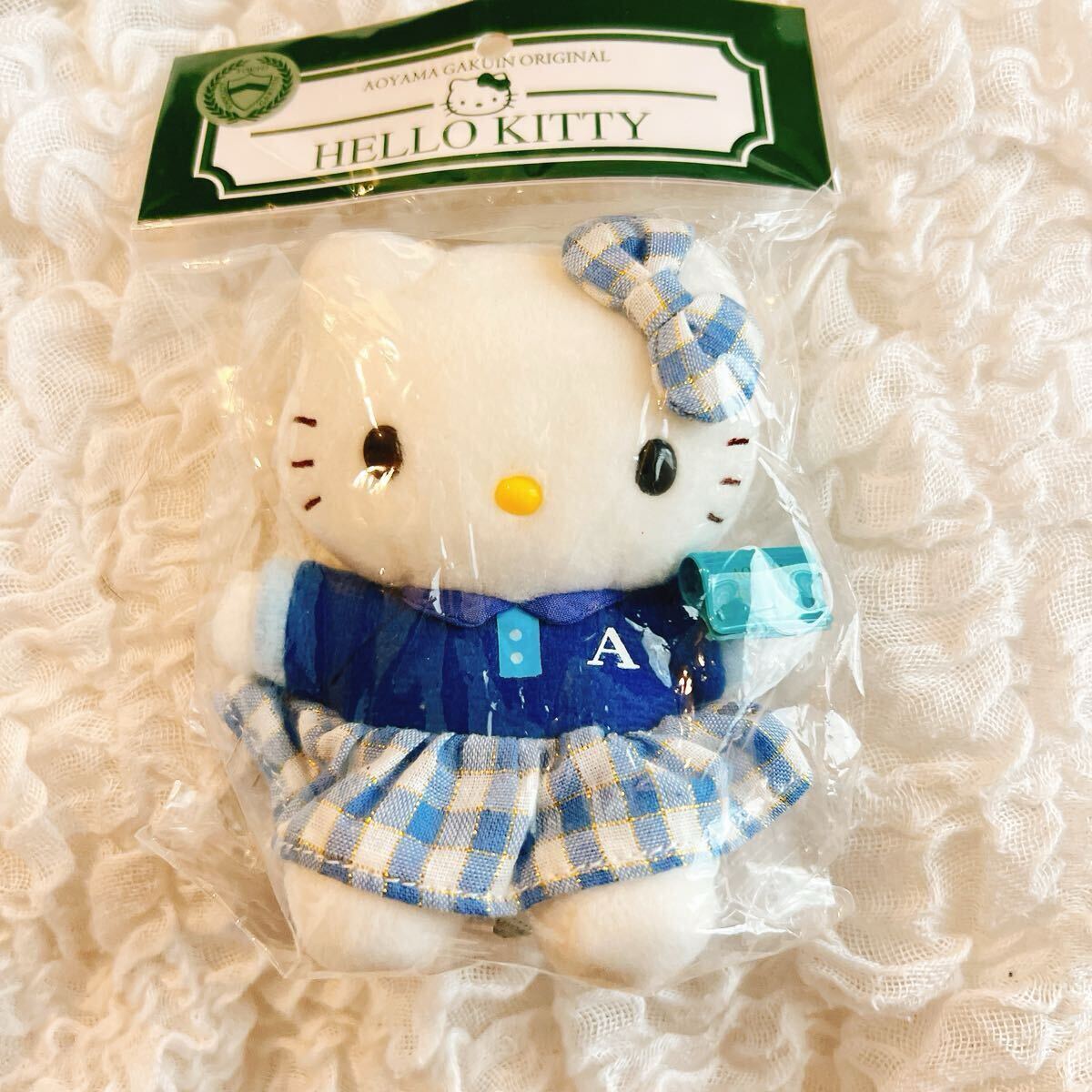 2012年　Sanrio ハローキティ　青学　青山学院　ご当地キティ　ボールチェーンキーホルダー　マスコット　ぬいぐるみ　制服　学生