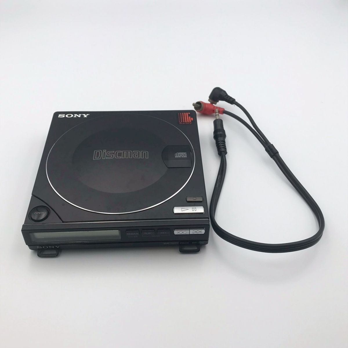 BJv032I 60 SONY Discman D-100 BP-100 ポータブル CDプレーヤー バッテリーパック ディスクマン レトロ アンティーク ヴィンテージ