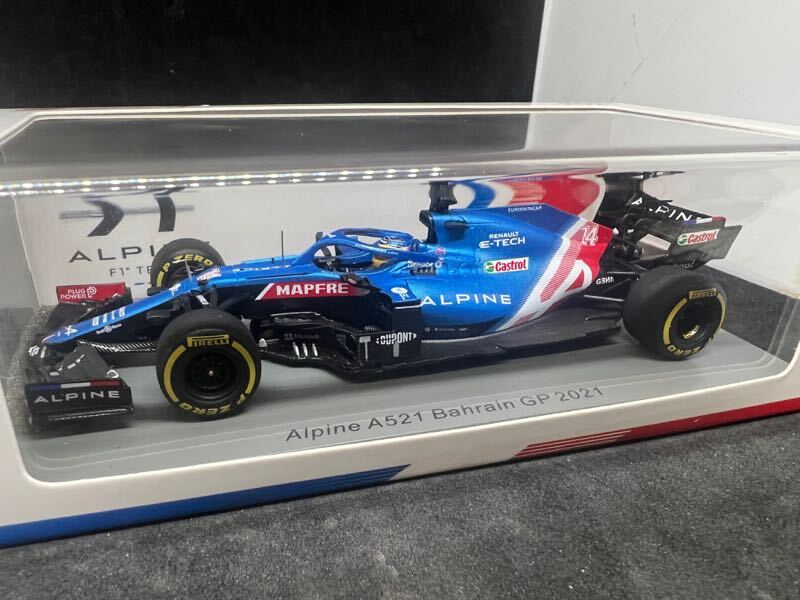 スパーク S7664 1/43 アルピーヌ A521 #14 フェルナンド・アロンソ 2021バーレーンGP