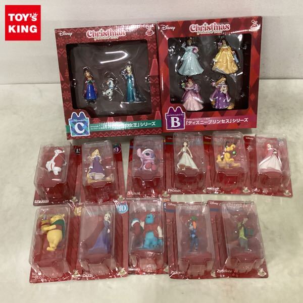 1円〜 Happyくじ ディズニー クリスマス オーナメント2024 B スペシャルコンプリートBOX ディズニープリンセス c アナと雪の女王 他
