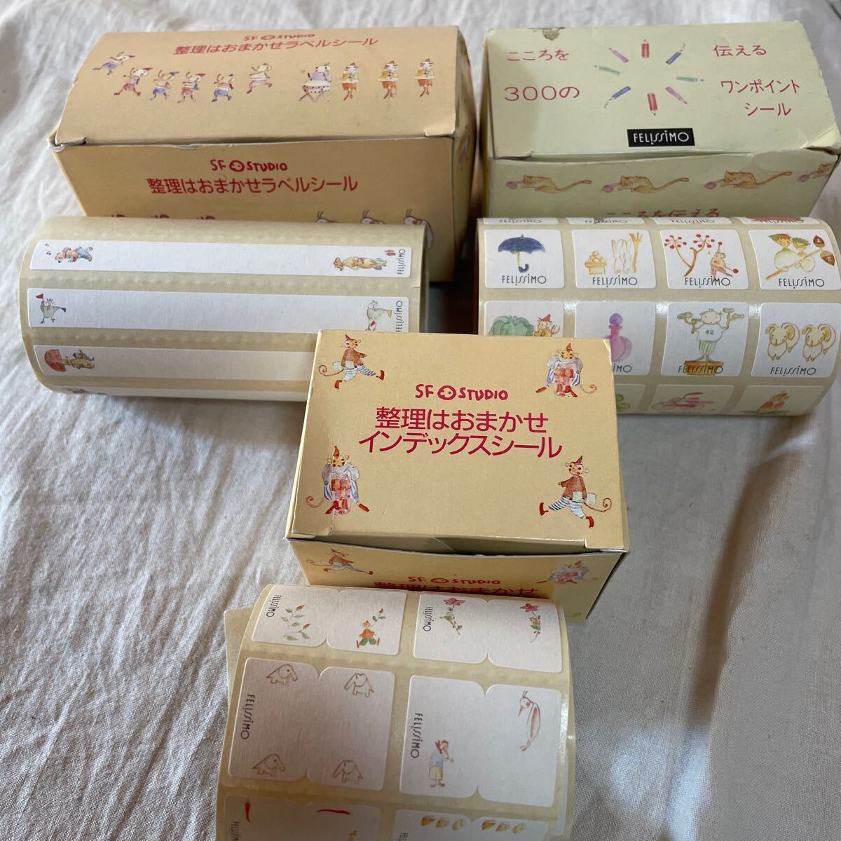 felissimo フェリッシモ　ラベルシール　ワンポイントシール　インデックスシール