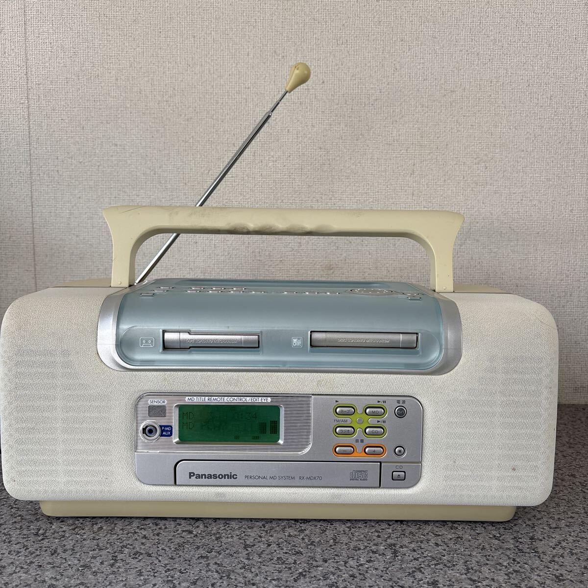 動作確認済！現状品　中古品　ジャンク Panasonic パナソニック MD CDラジカセ