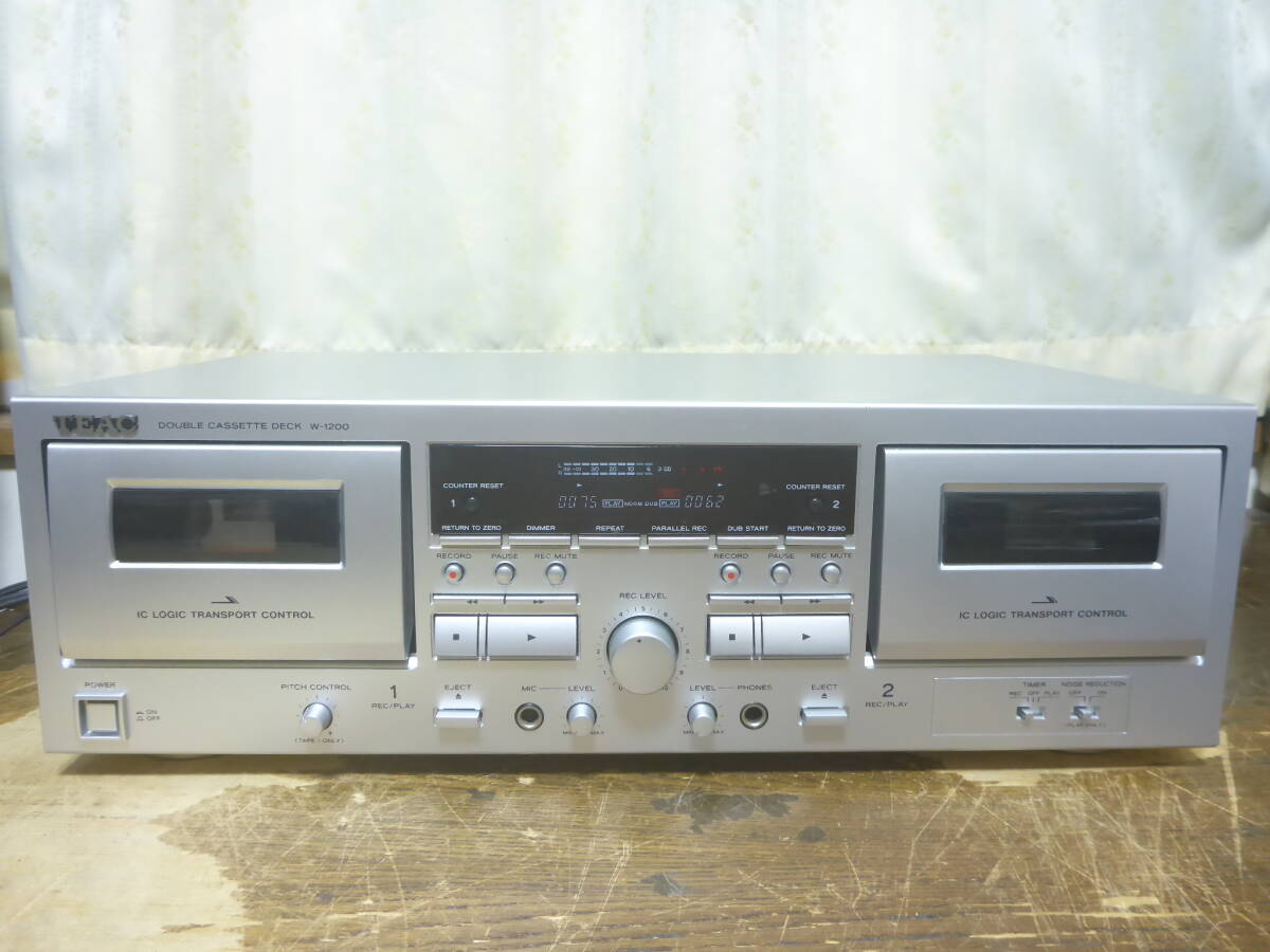 TEAC　　 W-1200 　Wカセットレコーダー　ティアック 1