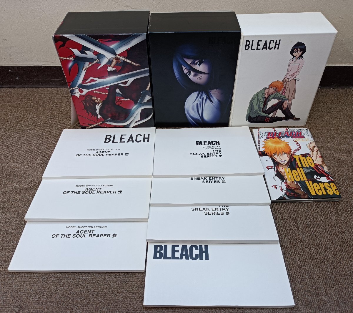DVD ブリーチ/BLEACH 死神代行篇2、尸魂界・潜入篇2、尸魂界・救出篇2 初回 限定 全巻収納BOXセット 資料集7冊・コミック1冊付き/Z3512004
