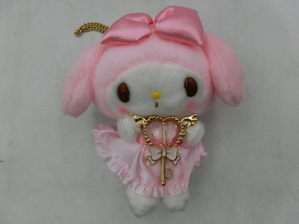 T【7l-78】【60サイズ】▲1円～/Sanrio サンリオ/マイメロディ ステッキ バッグチャーム キーホルダー ぬいぐるみ マスコット