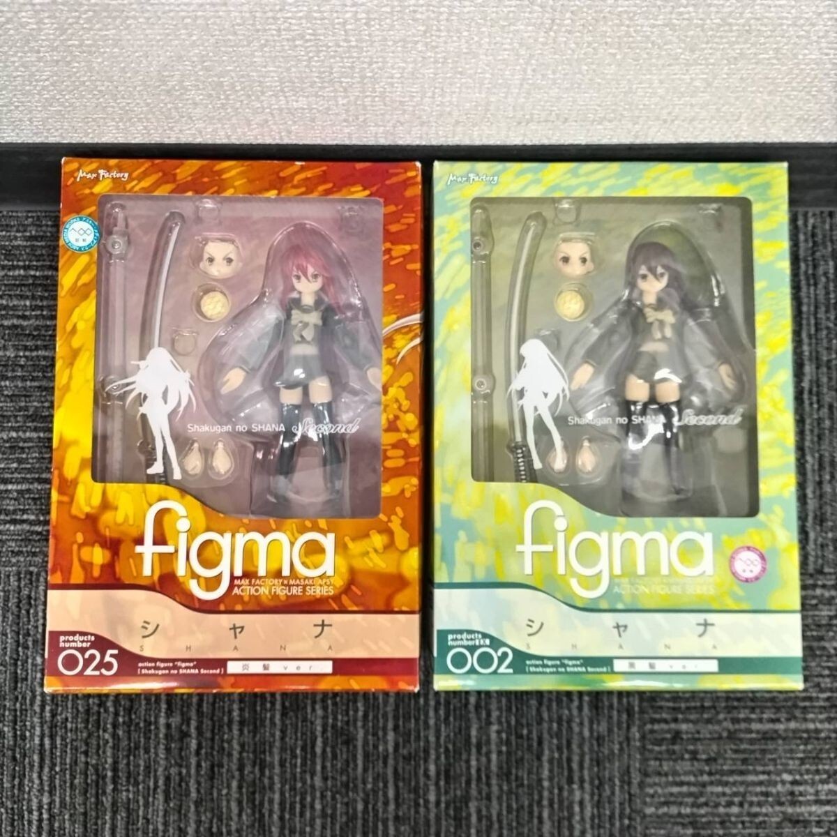 KAKA6510 【未開封品】 figma フィグマ 灼眼のシャナ 025 シャナ 炎髪ver.&EX002 シャナ 黒髪ver. フィギュア 2点セット IH