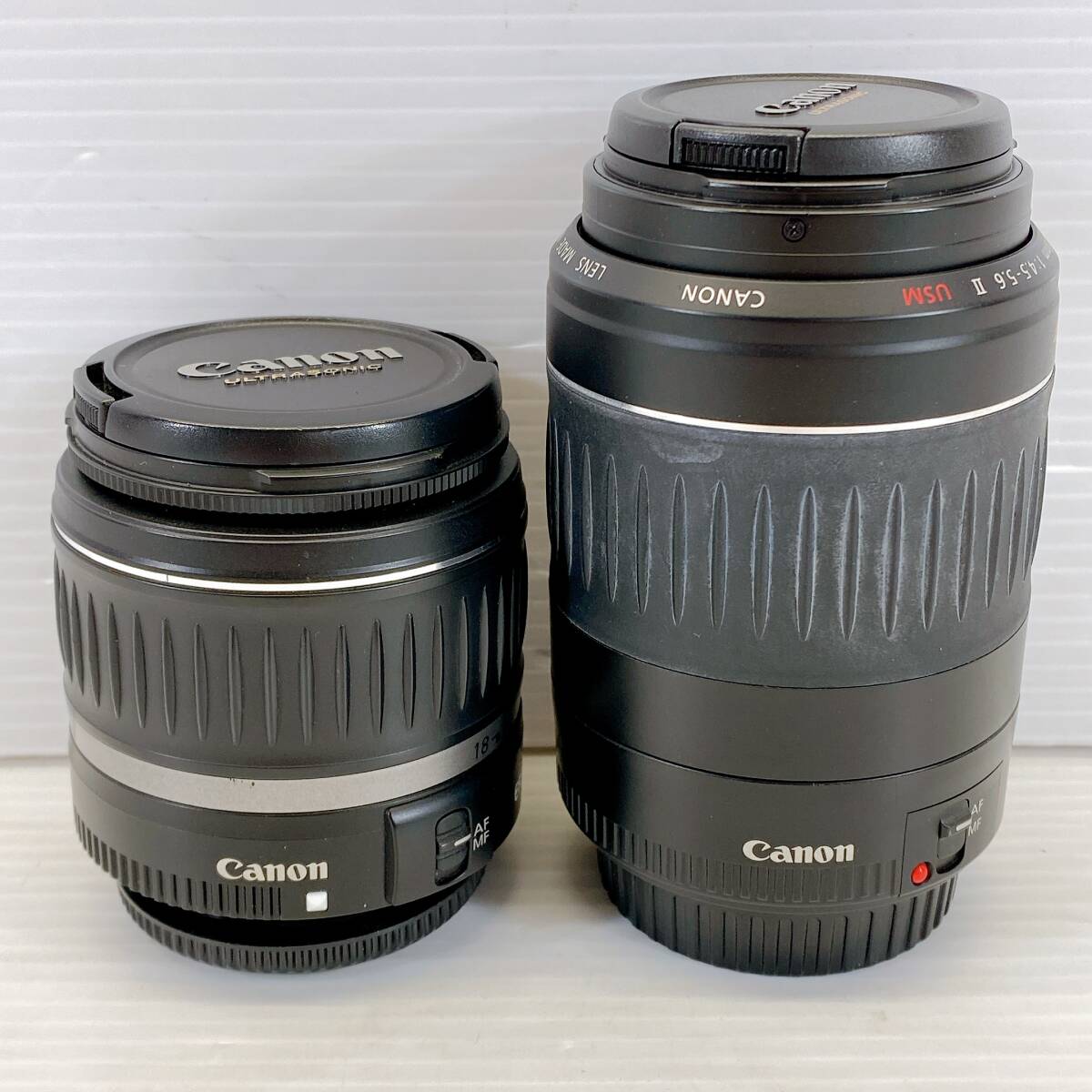 ◆ Canon ズームレンズ 2本 セット EF 55-200㎜ EFS 18-55㎜ ウルトラソニック オートフォーカス キャノン ◆