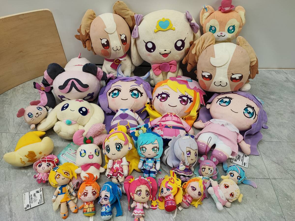 ★◆【USED】プリキュア おジャ魔女どれみ ぬいぐるみ 大量セット ひろがるスカイ！ キュアフレンズ キミとアイドル他 まとめ 箱140サイズ