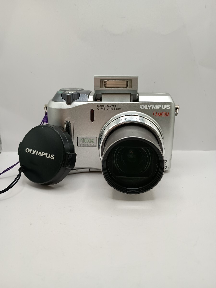 1540【動作確認済み】1円スタート OLYMPUS C-745 コンパクトデジタルカメラ シルバー オリンパス