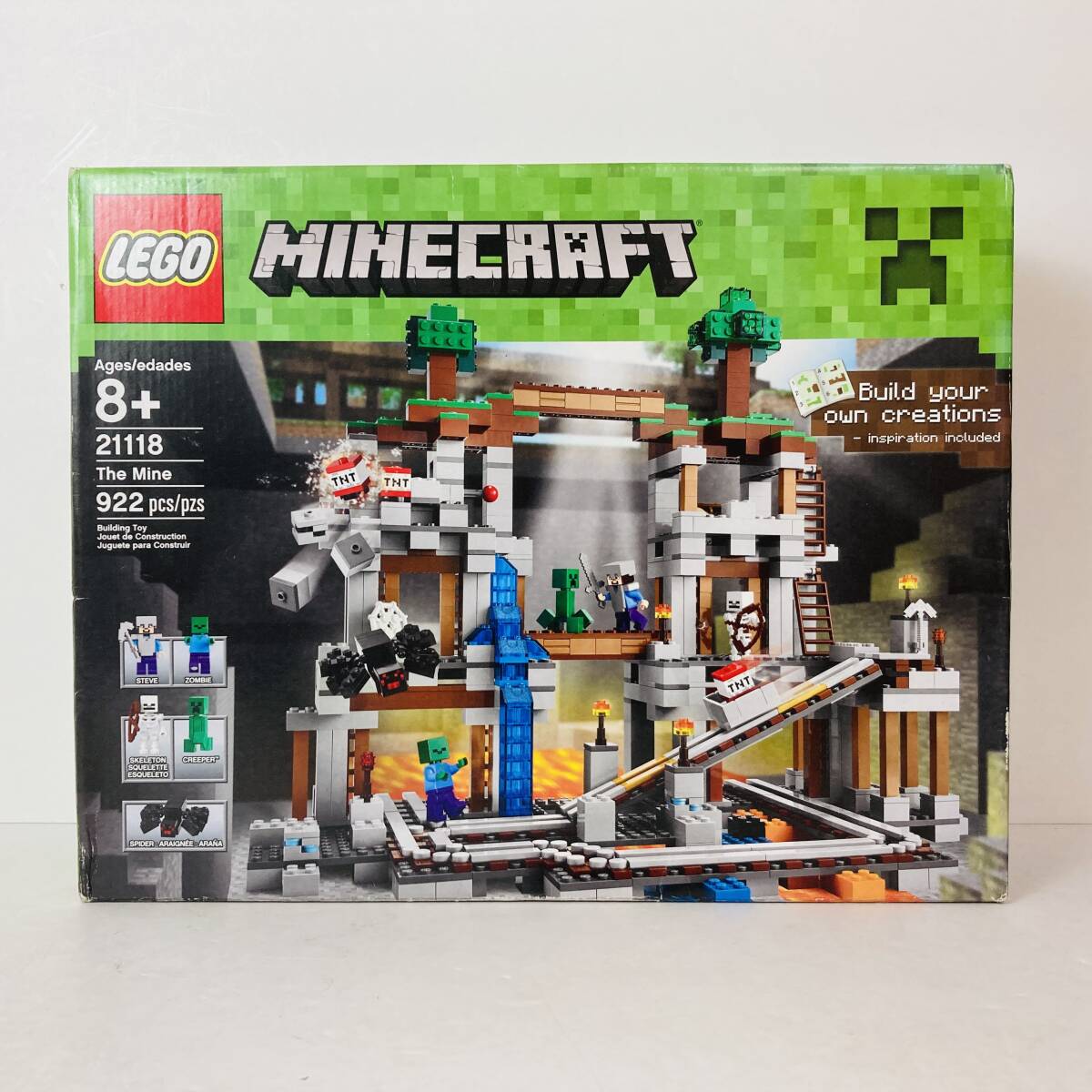 04wy16055〇【未開封】LEGO レゴ Minecraft 21118 The Mine マインクラフト マイクラ ブロック 玩具 現状品