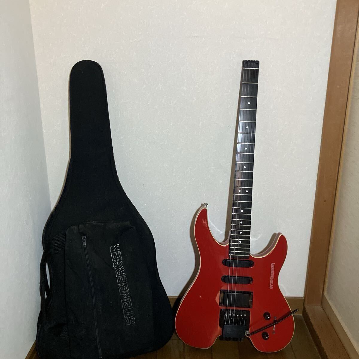 STEINBERGER スタインバーガー エレキギター レッド ソフトケース付き　GM4S