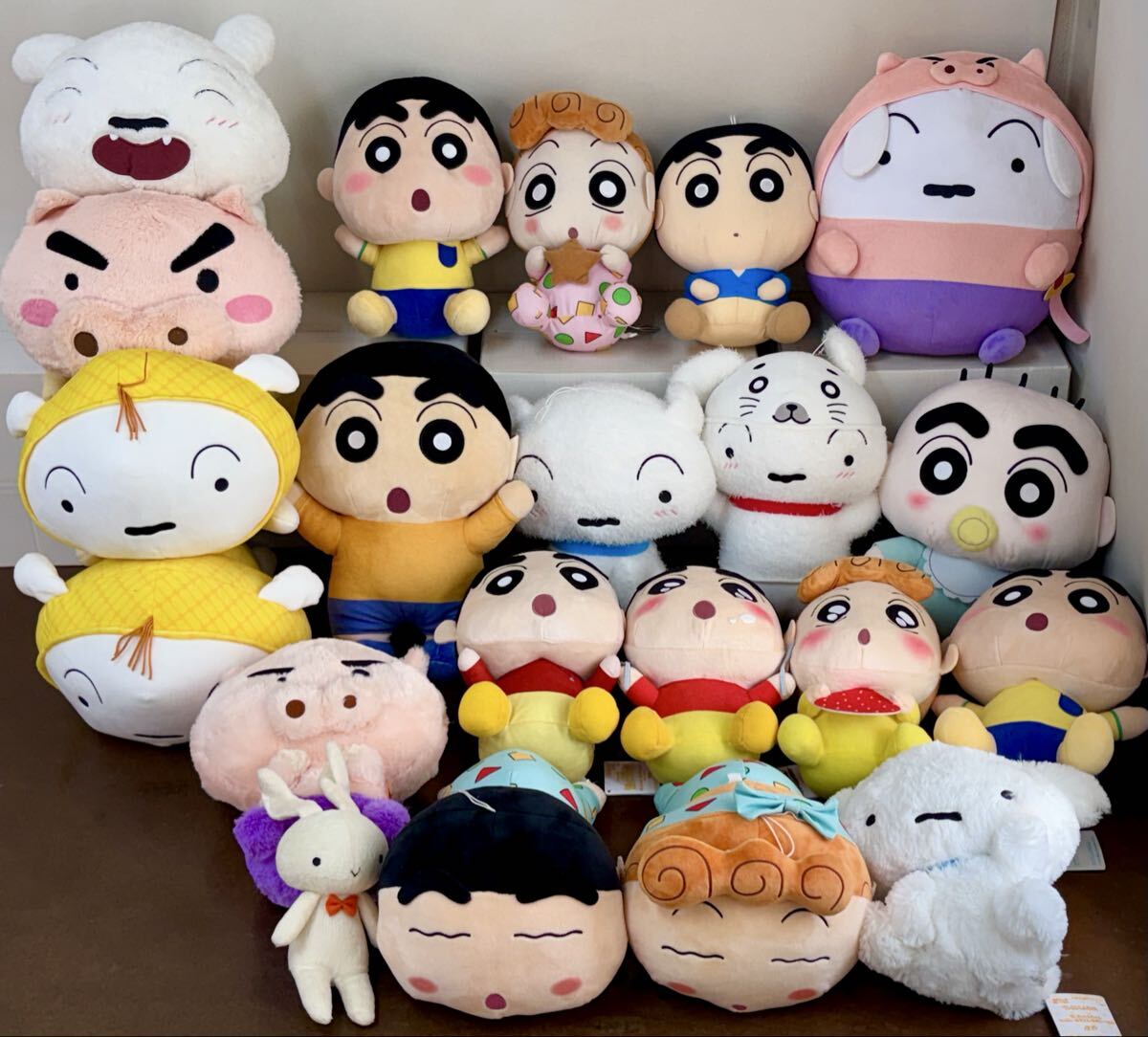RR257) クレヨンしんちゃん ぬいぐるみ 大量セット まとめ売り しんのすけ ひまわり シロ ぶりぶりざえもん 殴られウサギ