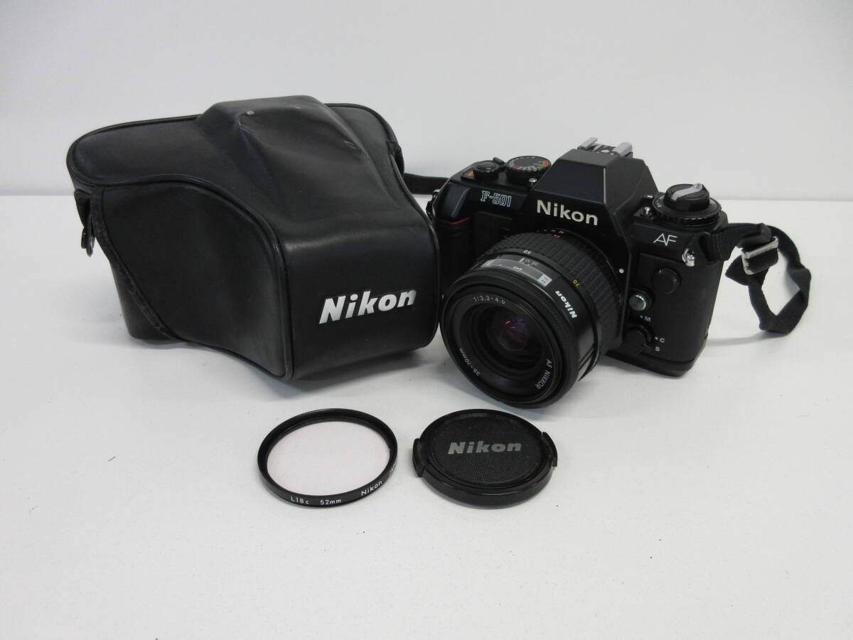 中古 カメラ Nikon ニコン F-501　レンズ AF NIKKOR 35-70mm F3.3-4.5 ※通電のみ確認済／M
