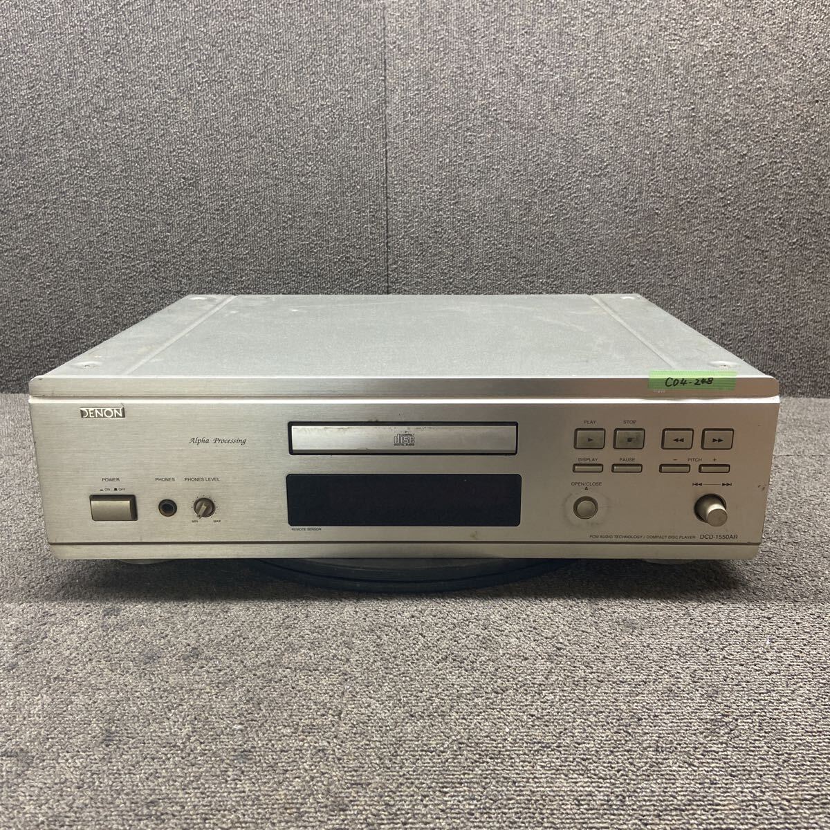 CD4-248 激安 CDデッキ DENON DCD-1550AR COMPACT DISC PLAYER 通電未確認 中古現状品