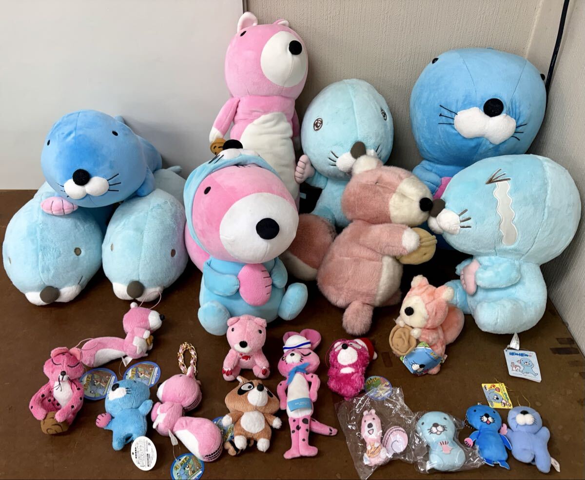 RR314) ぼのぼの ぬいぐるみ マスコット まとめ売り プライズ レトロ LITTLE KID チャックス 森チャック チャッX