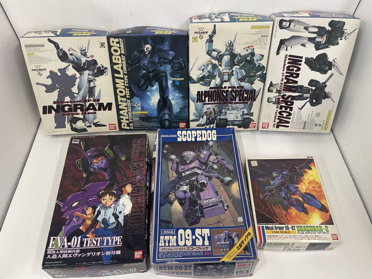バンダイ■BANDAI パトレイバー ボトムズ ドラグナー エヴァンゲリオン プラモデル まとめ■中古品