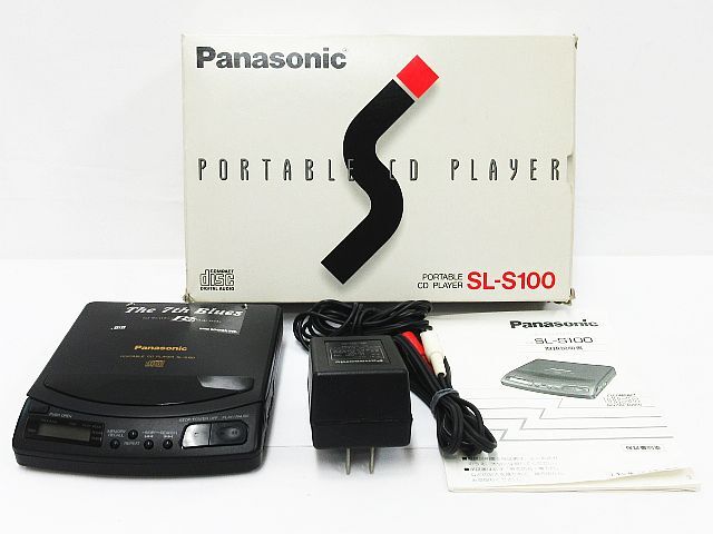 ■ ジャンク 希少 レトロ 当時物 現状品 Panasonic パナソニック SL-S100 ポータブルCDプレーヤー 元箱付き
