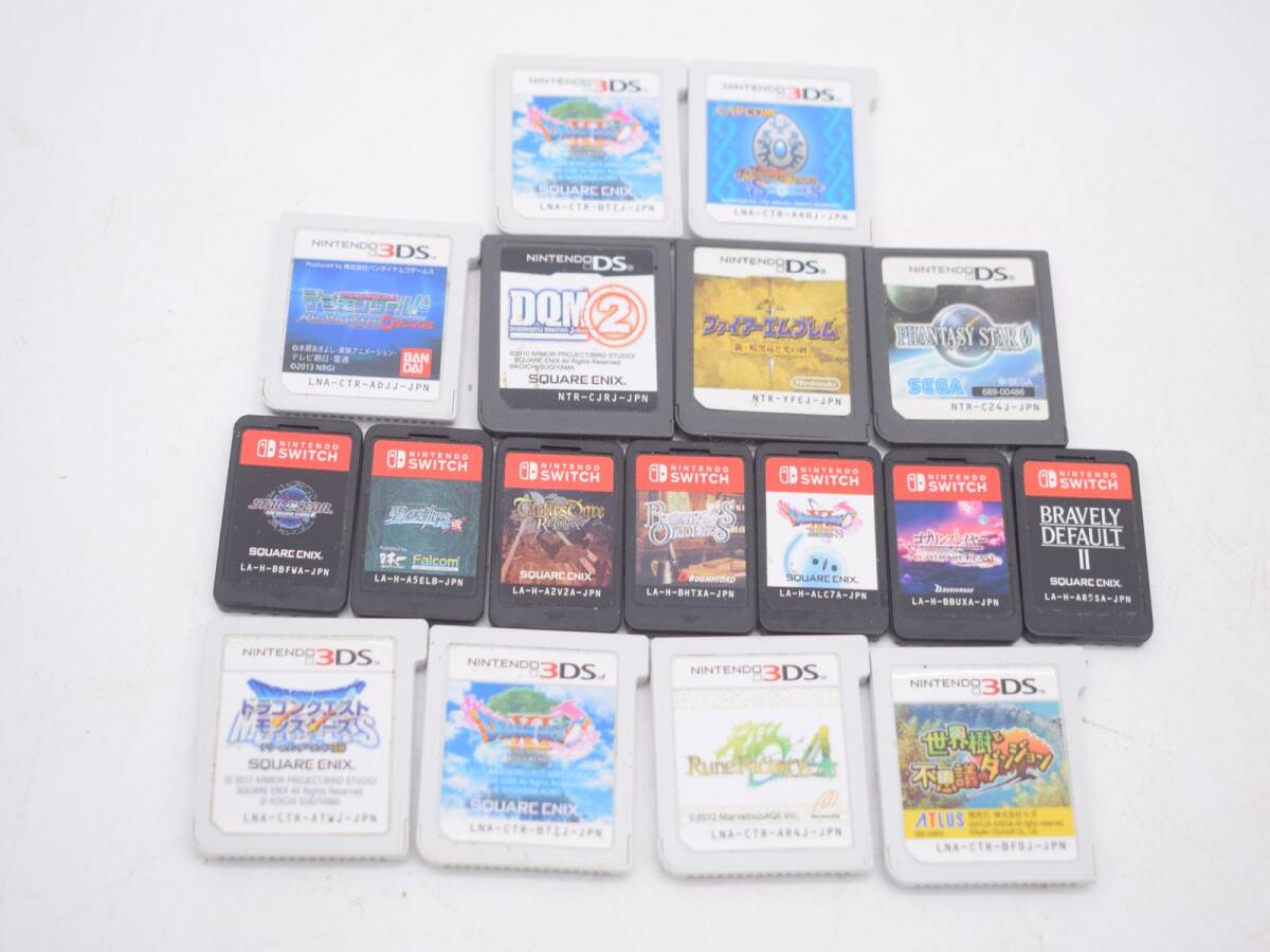 Nintendo/任天堂 DS 3DS Switch ソフト 17点セット まとめ売り ゲームソフト ドラゴンクエスト/デジモンワールド 他 