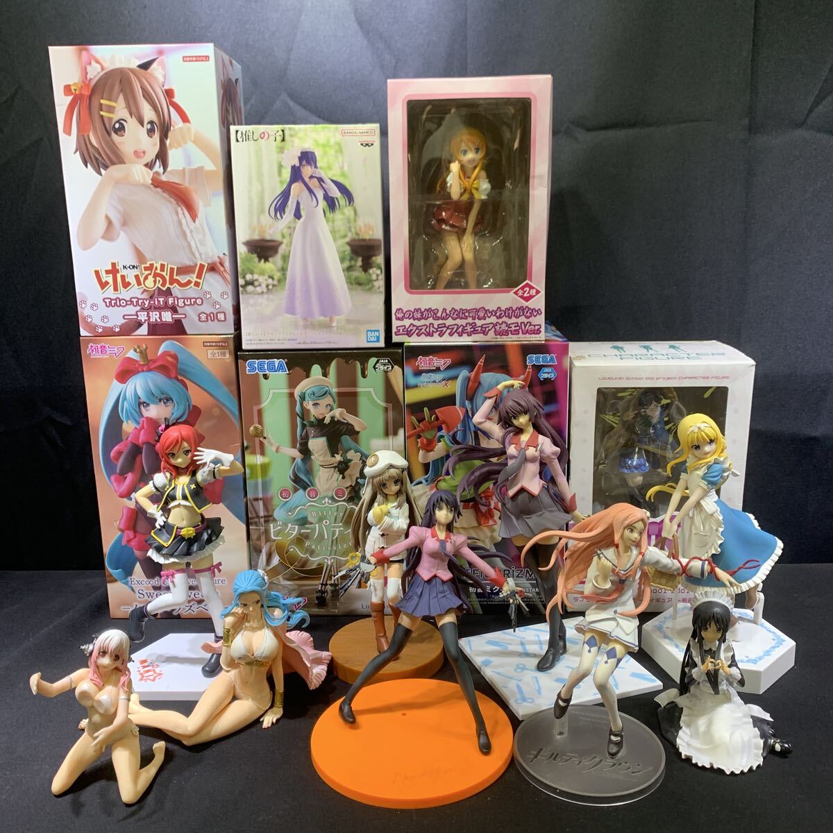 (4)J13【まとめ売り】美少女系フィギュア けいおん! 初音ミク 俺の妹がこんなに可愛いわけがない 推しの子 化物語 ラブライブ！他