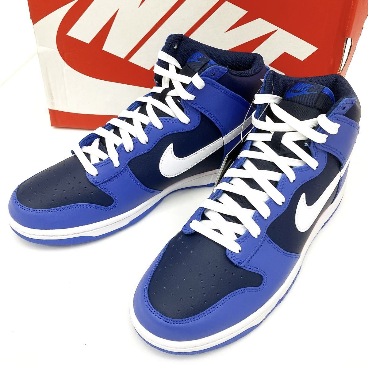 未使用保管品 NIKE DUNK HI RETRO ダンク ハイ レトロ MEDIUM BLUE/WHITE DJ6189-400 28.5cm ナイキ メンズ スニーカー alp三