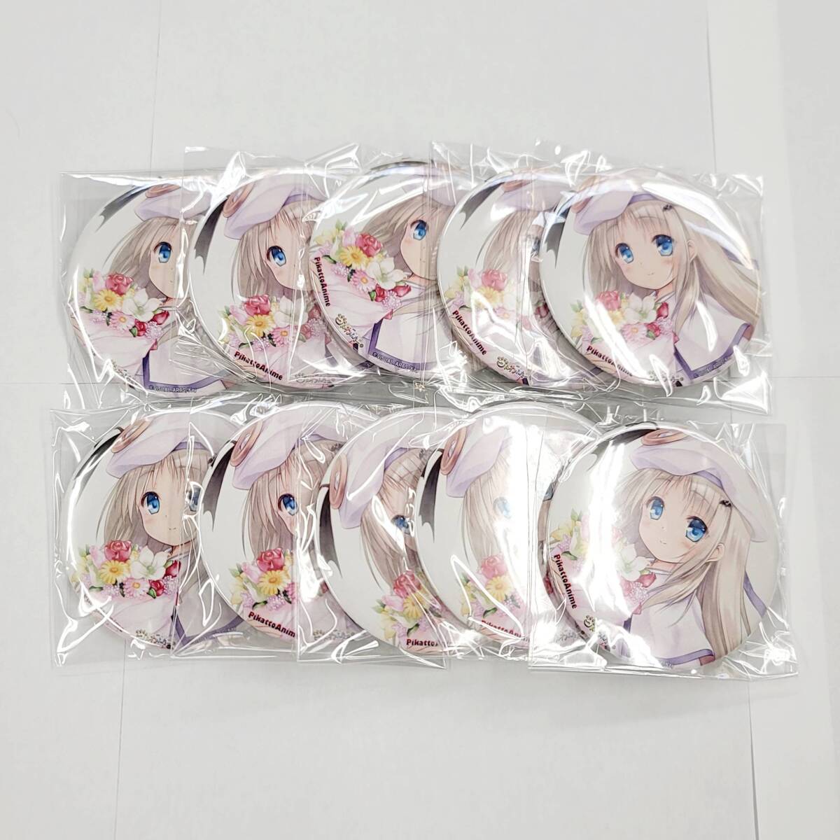 【10点 まとめ売り】リトルバスターズ! 能美クドリャフカ 75mm缶バッジ くじ景品 Key ビジュアルアーツ NaGa ②【正規品・新品・未開封】